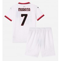 Dres AC Milan Alvaro Morata #7 Preč pre deti 2024-25 Krátky Rukáv (+ trenírky)